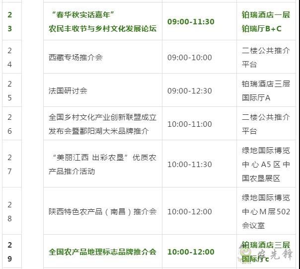 第十七屆中國國際農(nóng)交會(huì)十大看點(diǎn)先知道（附日程表） 